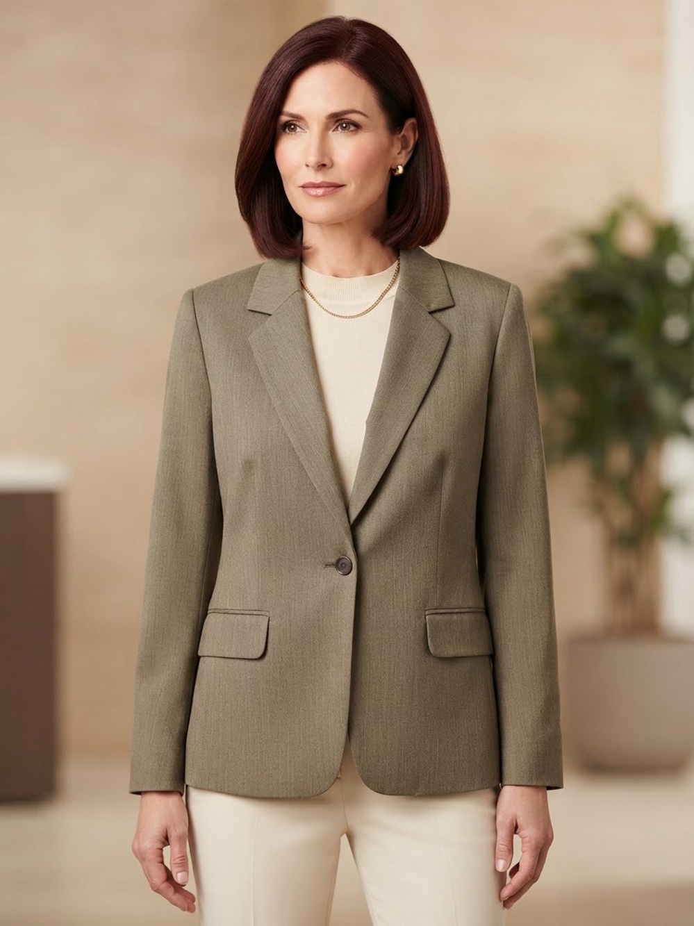 VINTAGE Harve Benard 80s 90s Herringbone Blazer Tailored Retro Power Jacket